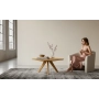 STOLIK KAWOWY z Drewna Litego  Dębowego - Jesionowego  STK-908
